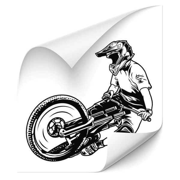 Downhill Biker Cartattoo - wandtattoo