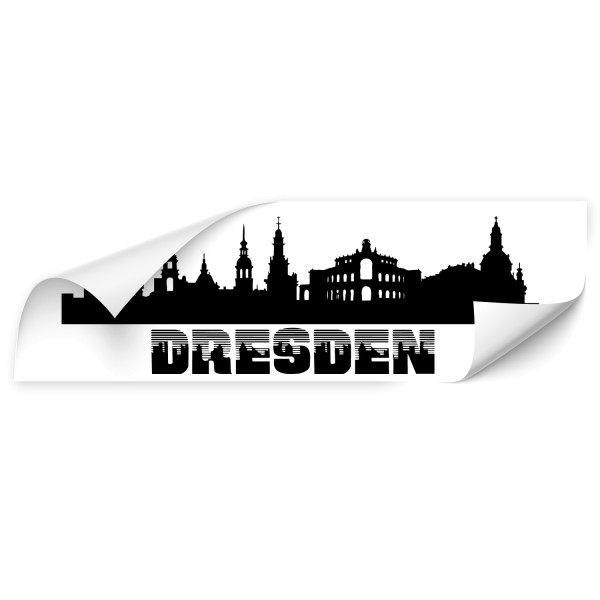 Dresden Skyline Stadt Car Art Sticker - Skyline