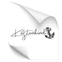 Küstenkind Auto Foliensticker - natur Küstenkind Auto Foliensticker - natur