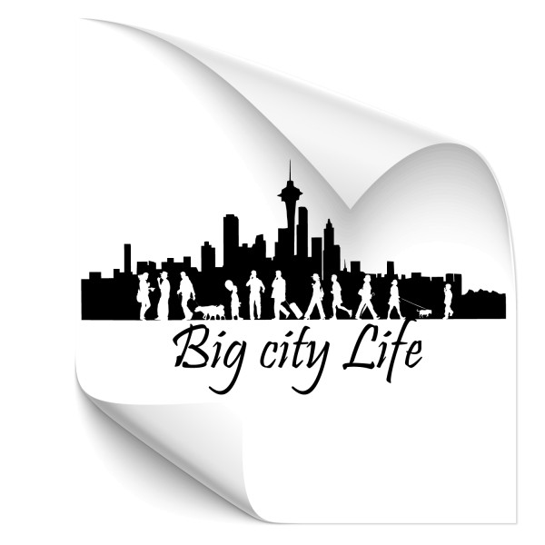 Big City Life Autosticker - natur