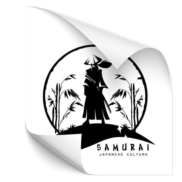 Samurai Krieger Tuning Sticker - people