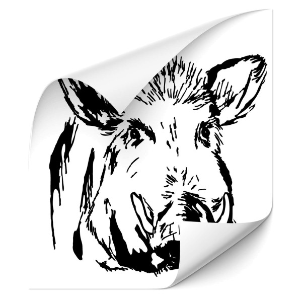 Wildschwein Auto Tattoo - Kategorie Shop