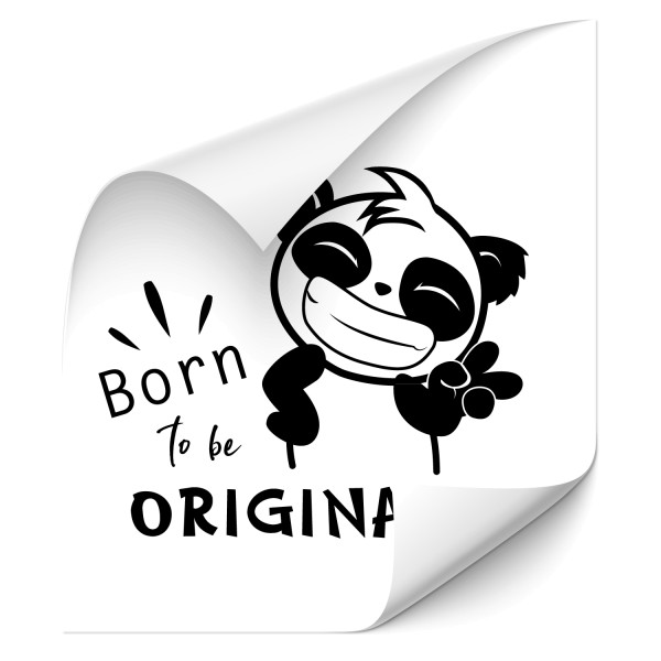 Born to be original Panda Heckaufkleber - wildnis