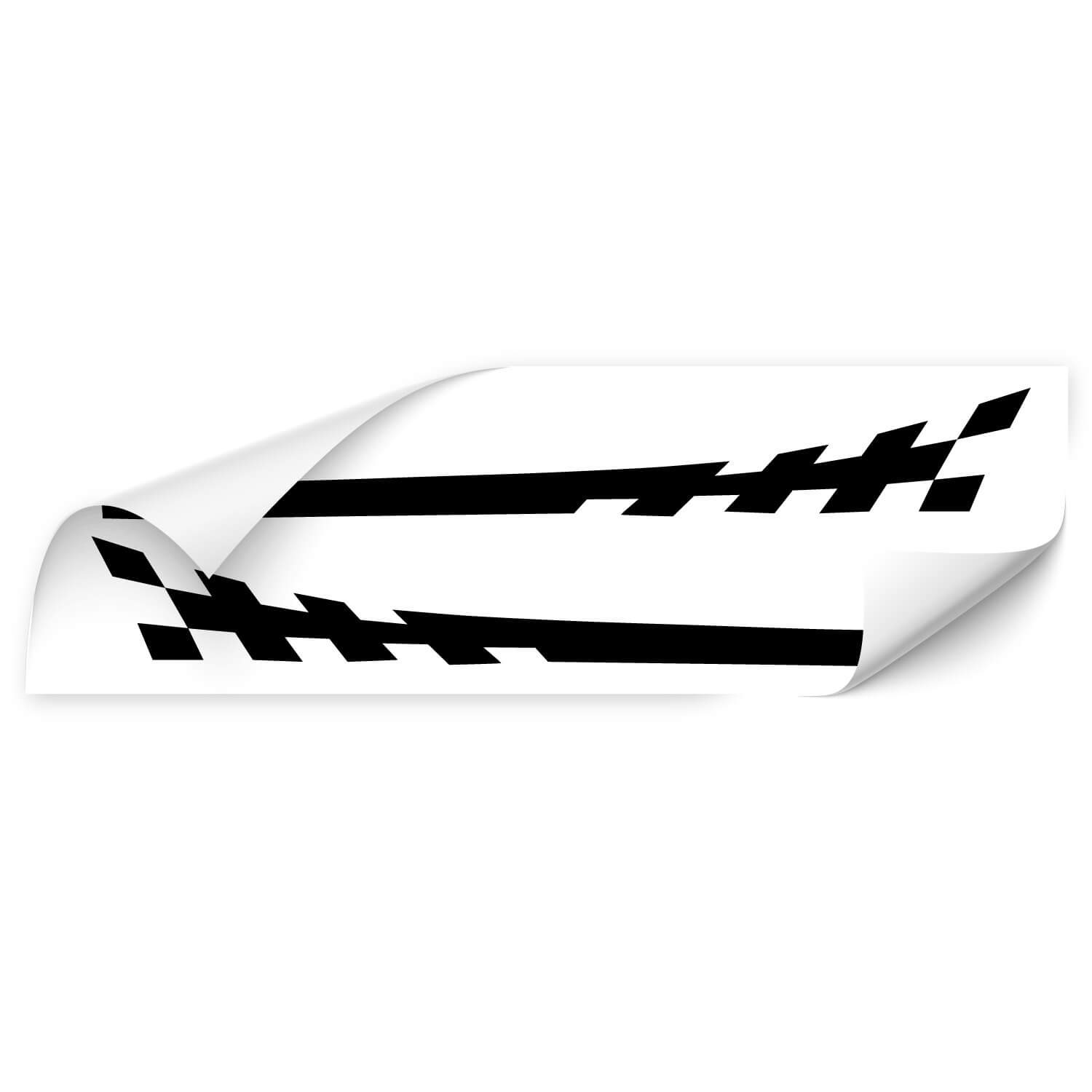 Autoaufkleber mit Racing Stripes bei Klebe-X kaufen und erleben!