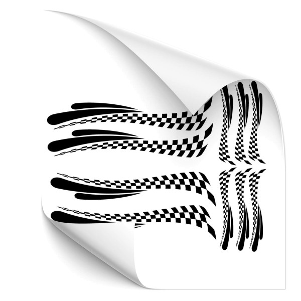 Racing Stripes-Set Motorrad Aufkleber - Kategorie Shop