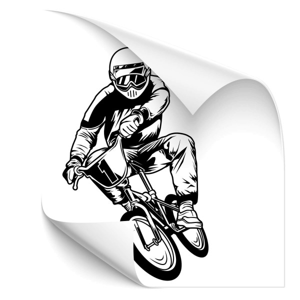 BMX Biker Fahrzeug Aufkleber - wandtattoo