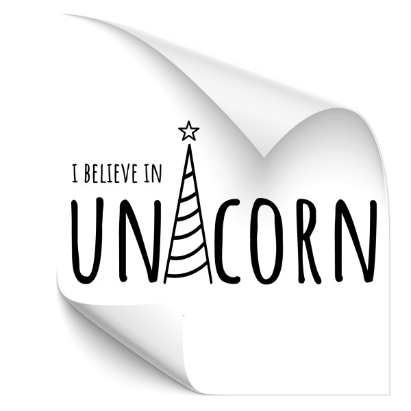 I believe in unicorn Heckaufkleber - Kategorie Shop