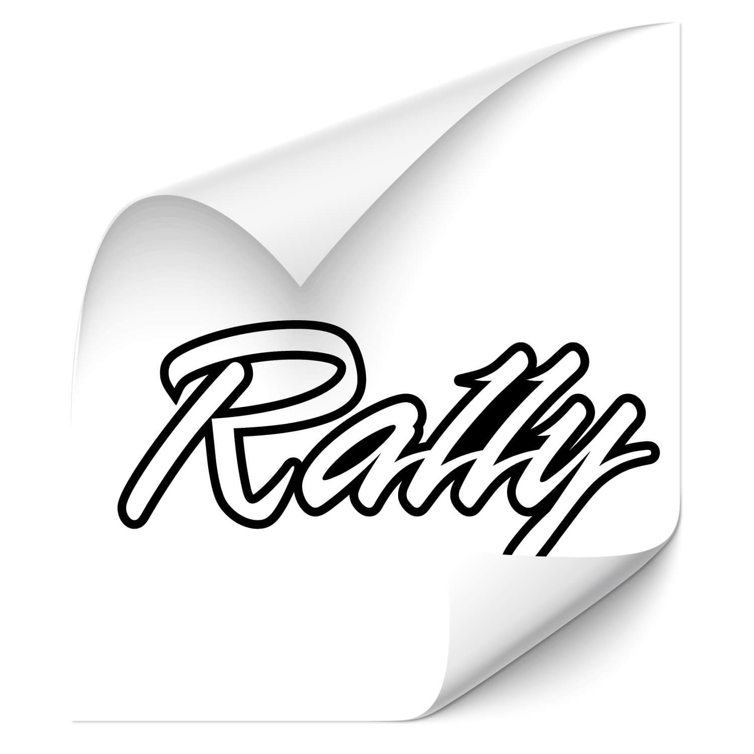 Motorcycle Sticker mit Rally Schriftzug bei Klebe-X kaufen und erleben!