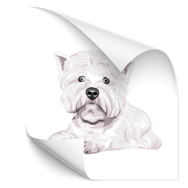 West Highland Terrier Auto Folienaufkleber - Kategorie Shop