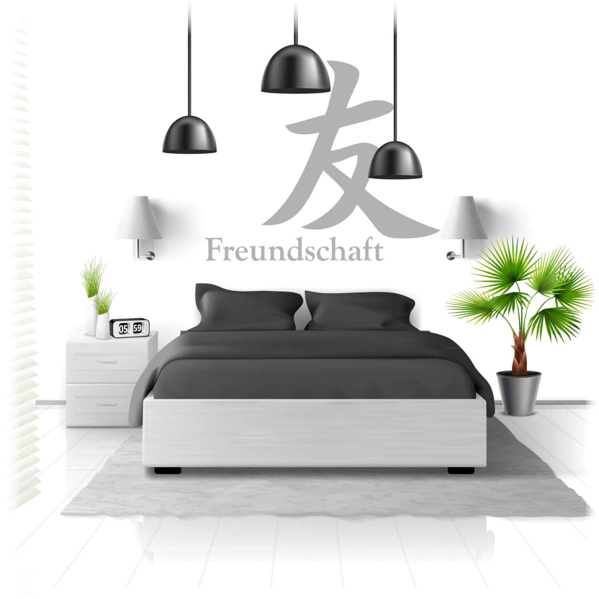 Freundschaft chinesische Schriftzeichen Aufkleber China Style von Klebe