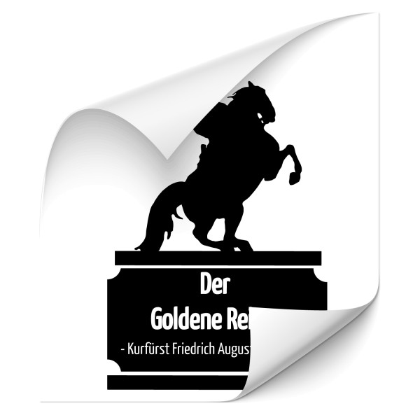 Goldener Reiter Auto Tattoo - Kategorie Shop