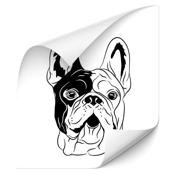 Französische Bulldogge Hundesticker