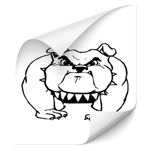 englische Bulldoggen Autosticker - tiere