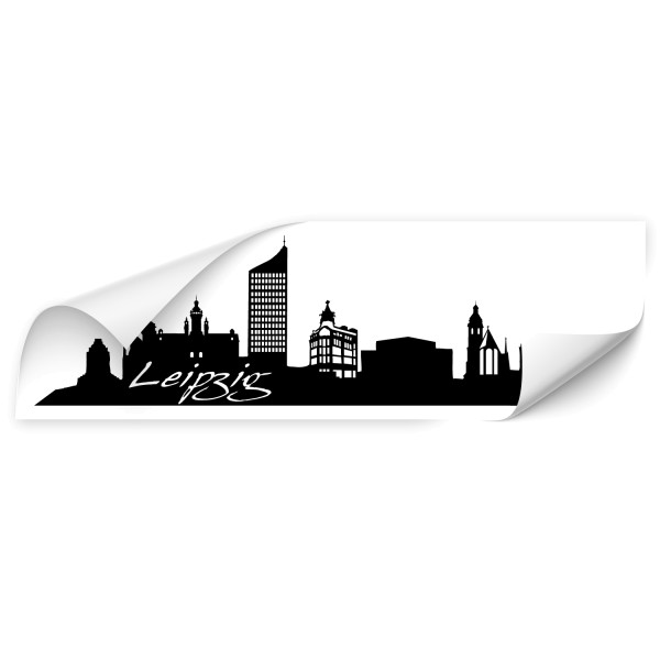 Leipzig Skyline Auto Folienaufkleber - Skyline