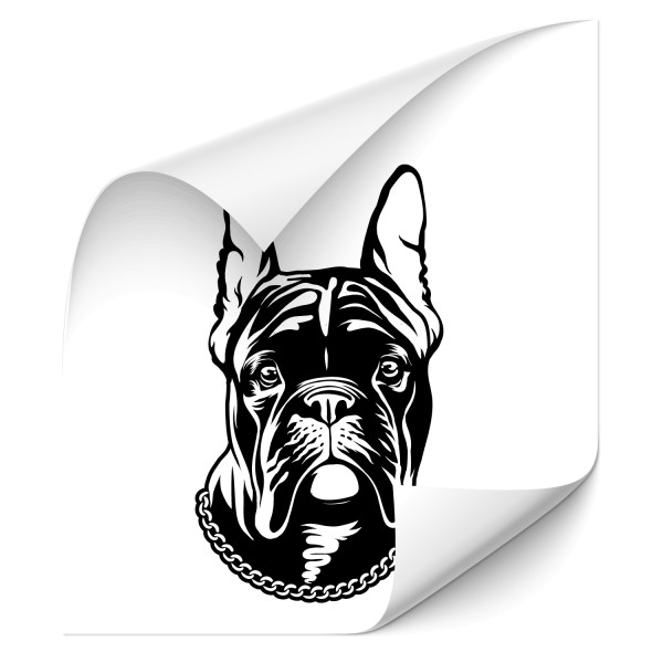 Französische Bulldogge Hecksticker - Kategorie Shop