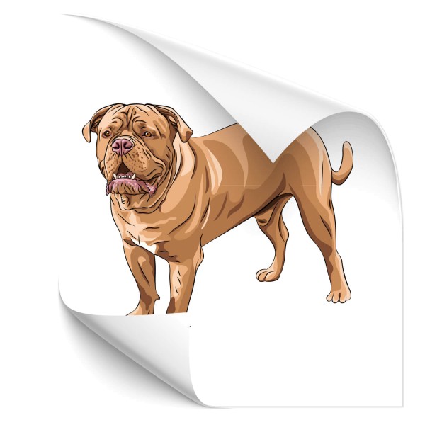 Bull Mastiff Auto Hundeaufkleber - Kategorie Shop