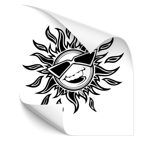 Comic Sonne Outdoor Car Sticker - Kategorie Shop