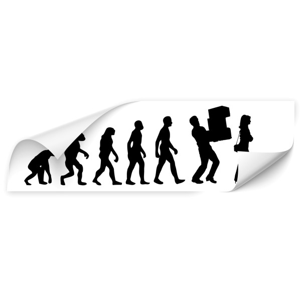 Evolution Fahrzeugsticker - people