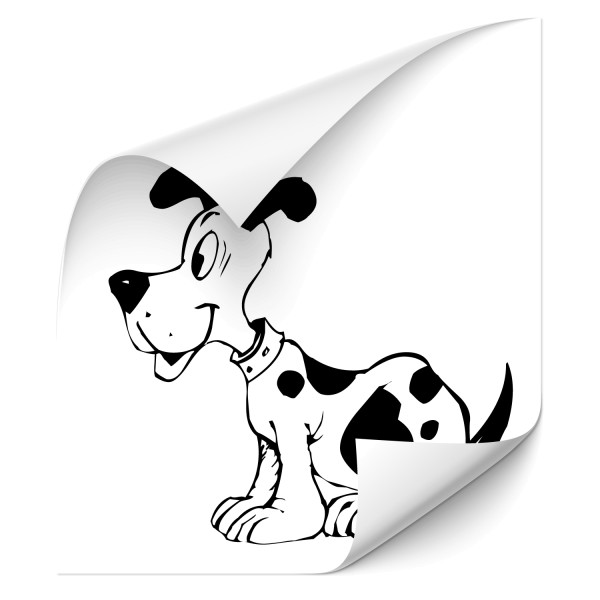 Comic Hund Kfz Tuning Sticker - tiere