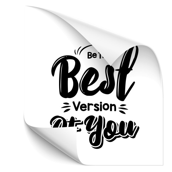 Be the best version of you Kfz Sticker - Kategorie Shop