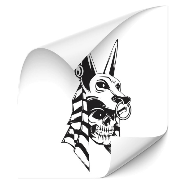 Anubis Skull Car Tuning Aufkleber - Kategorie Shop