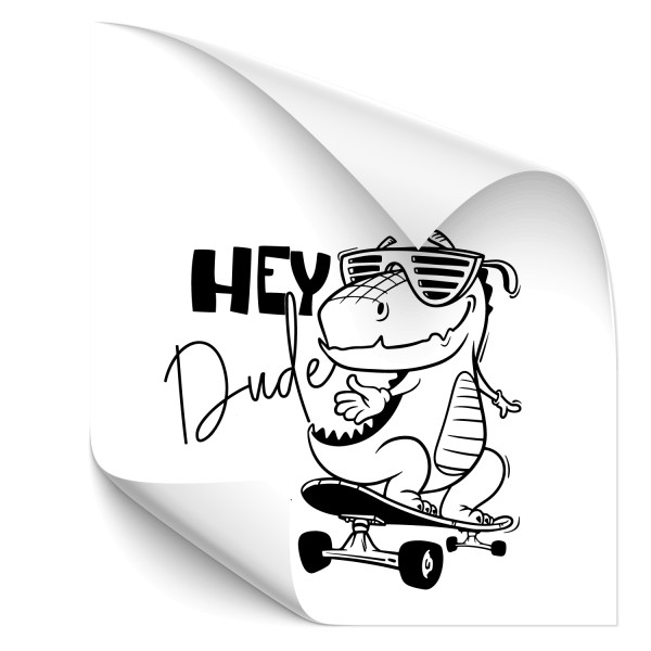 Hey Dude Dino Kfz-Sticker - Kategorie Shop