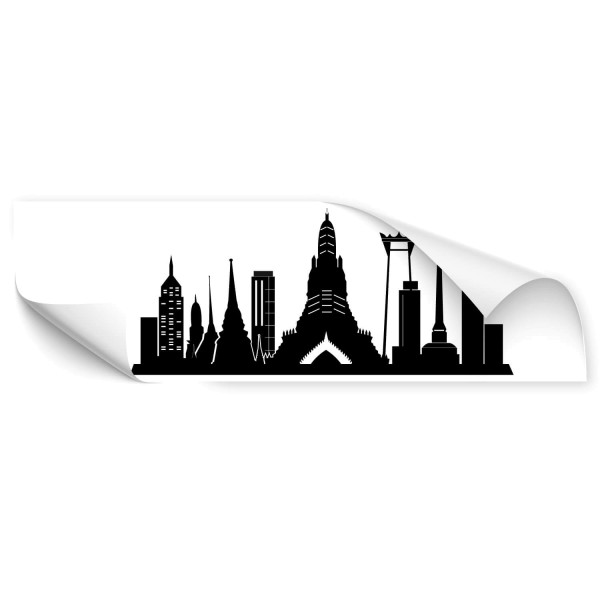 Bangkok Silhouette Car Sticker - wandtattoo