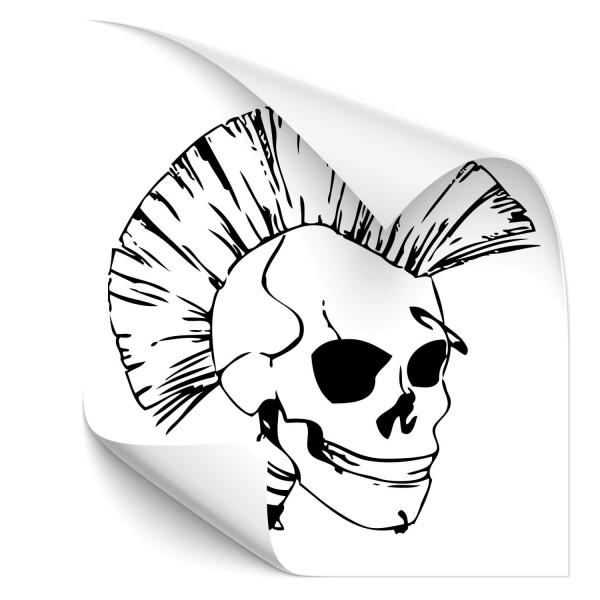 Punkrocker Totenkopf Car Tuning Sticker - Kategorie Shop