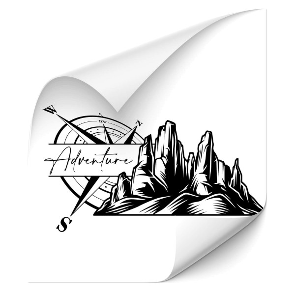 Mountain Adventure Autotattoo - wandtattoo