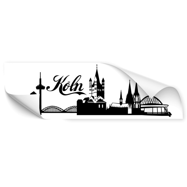 Köln Silhouetten Auto Tattoo - Skyline