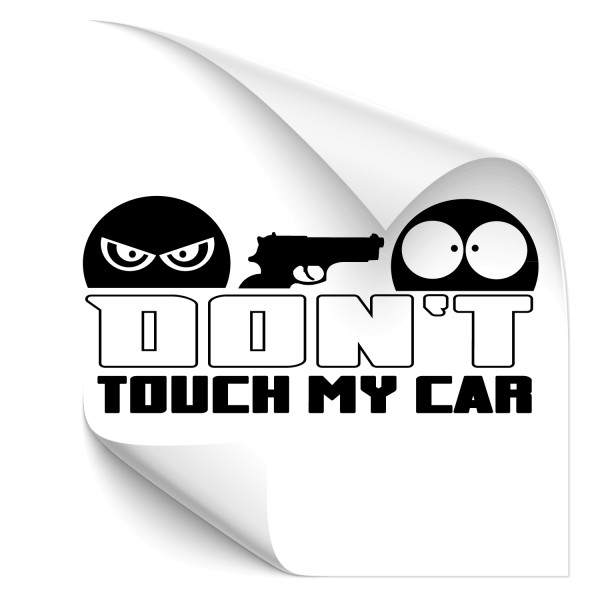 Don't touch my car ! Fahrzeug Heckscheiben Aufkleber - Kategorie Shop