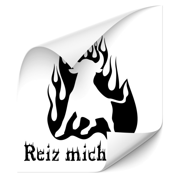 Reiz mich nicht ! - Stier Tuning Auto Aufkleber - Kategorie Shop