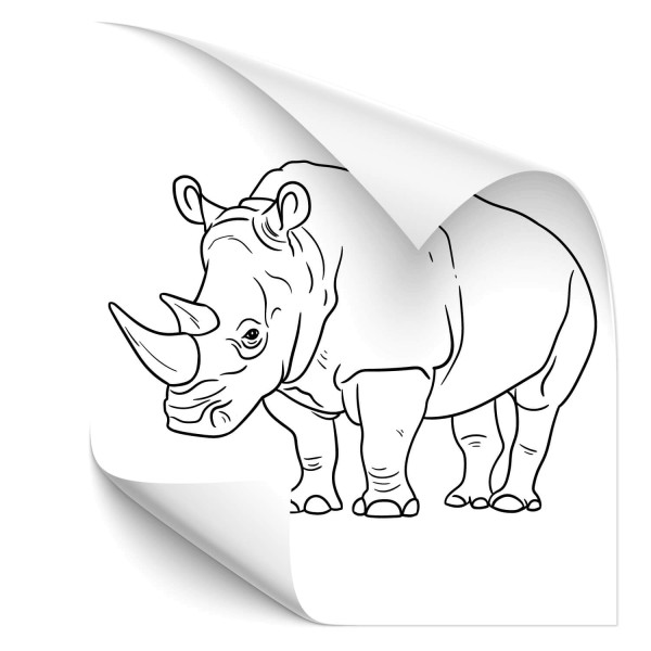 Nashorn Autotattoo - Tiere