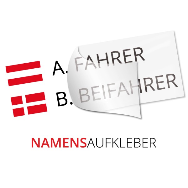 Namensaufkleber mit Flagge - Kategorie Shop