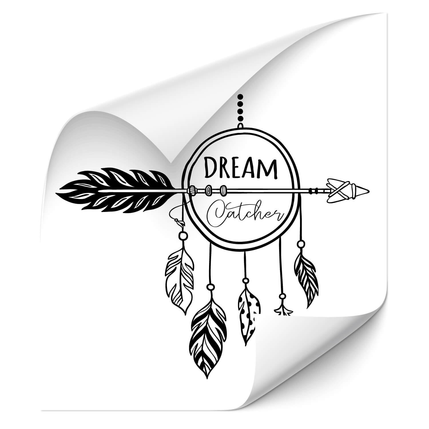 Dreamcatcher Indianer Spirit Motorhaube Auto-Aufkleber Steinschlag