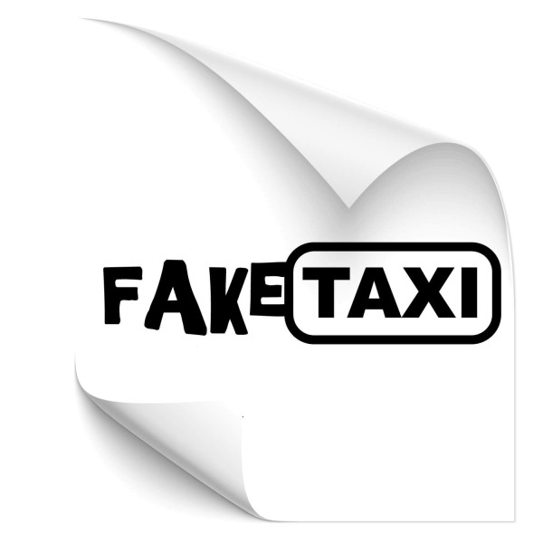 Fake Taxi Car Tattoo - tuning sticker