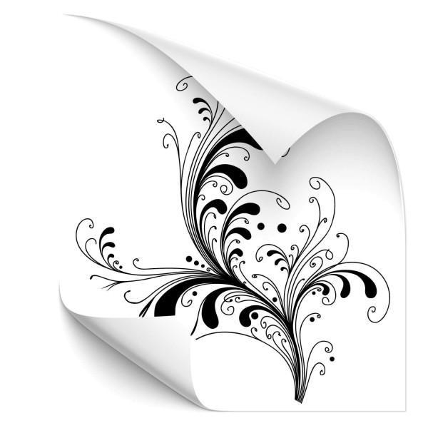 Blumen Ornament Auto Sticker - wandtattoo