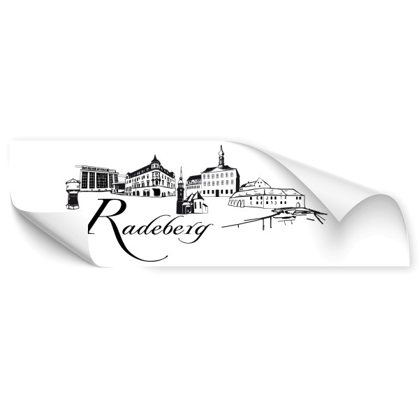 Radeberg Stadt Car Art Sticker - Skyline