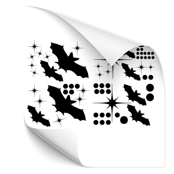 Fledermaus-Sterne-Set Autotattoo Sticker - Kategorie Shop