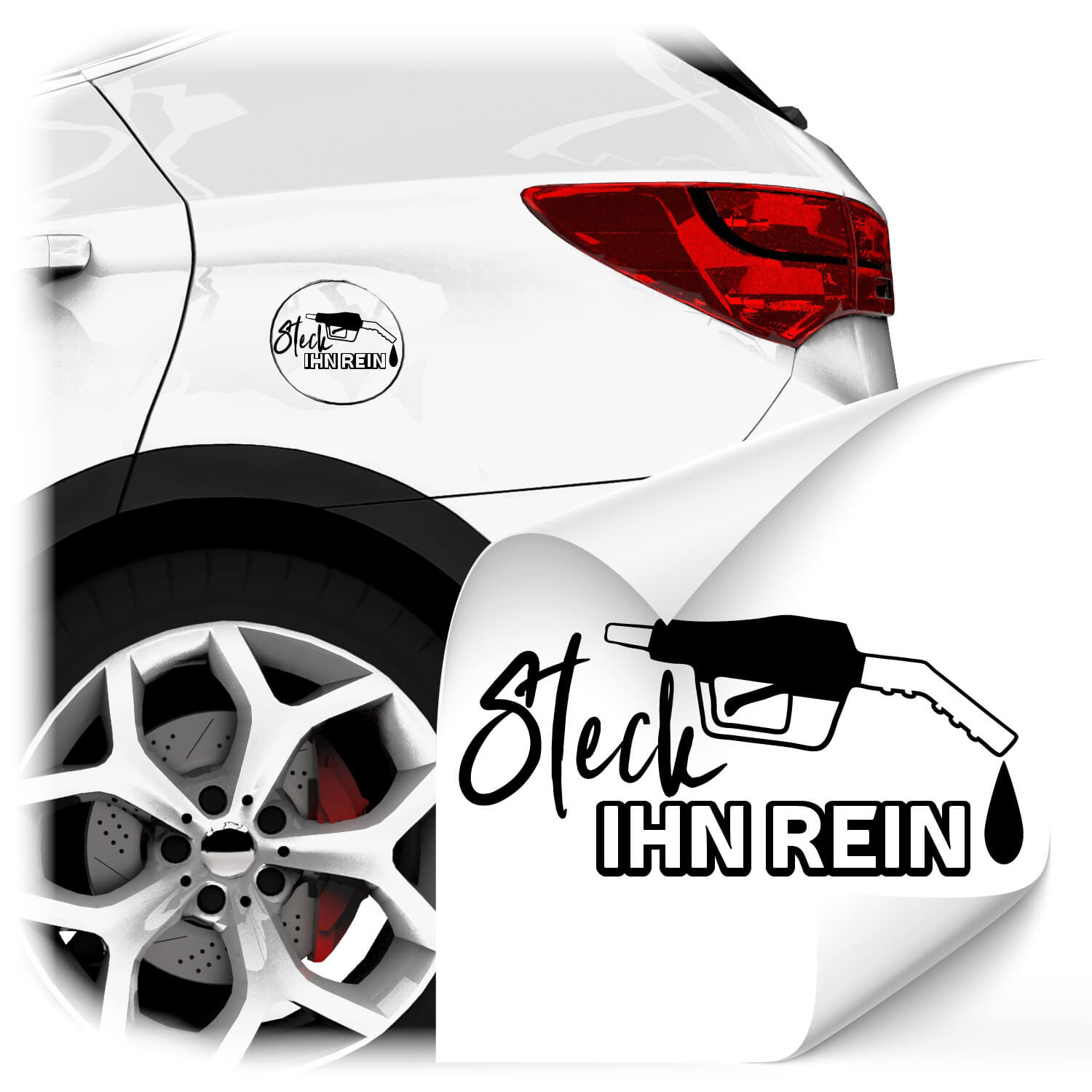 Tankdeckel Sticker Steck ihn rein