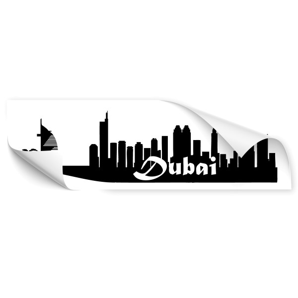 Dubai Skyline Skyline Autoaufkleber - Kategorie Shop