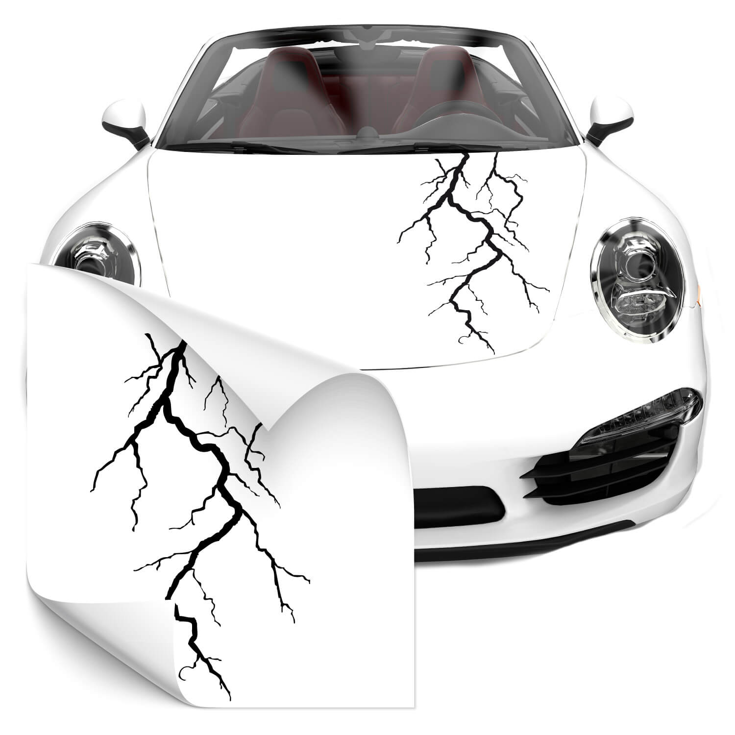 Car Tuning Aufkleber mit Blitz jetzt günstig bei Klebe-X kaufen!