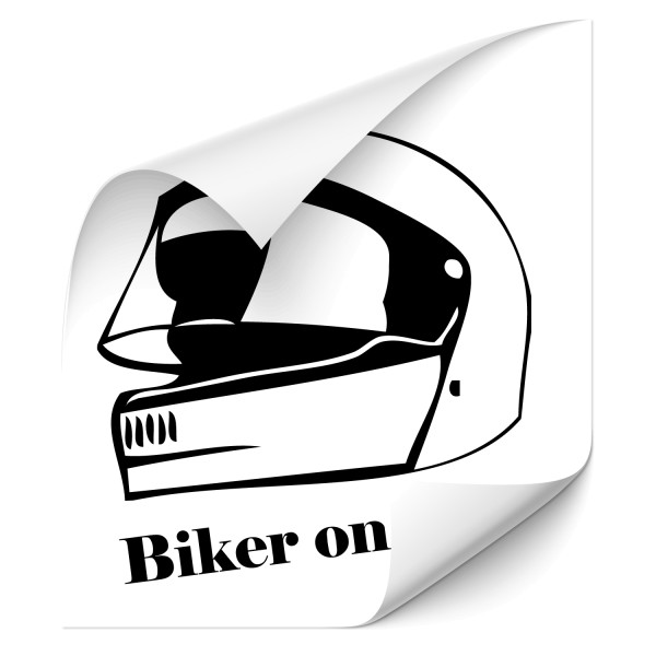 Biker on Tour Auto Heck Aufkleber - Kategorie Shop