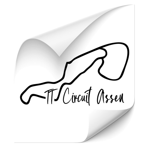 Rennstrecke - TT Circuit Assen Kfz Tuning Sticker - sport