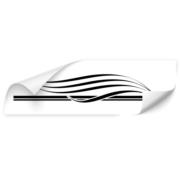 Tribal Racing Stripes Fahrzeug Foliensticker - Racing stripes