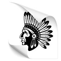 Indianer Häuptling Autoaufkleber - people Indianer Häuptling Autoaufkleber - people