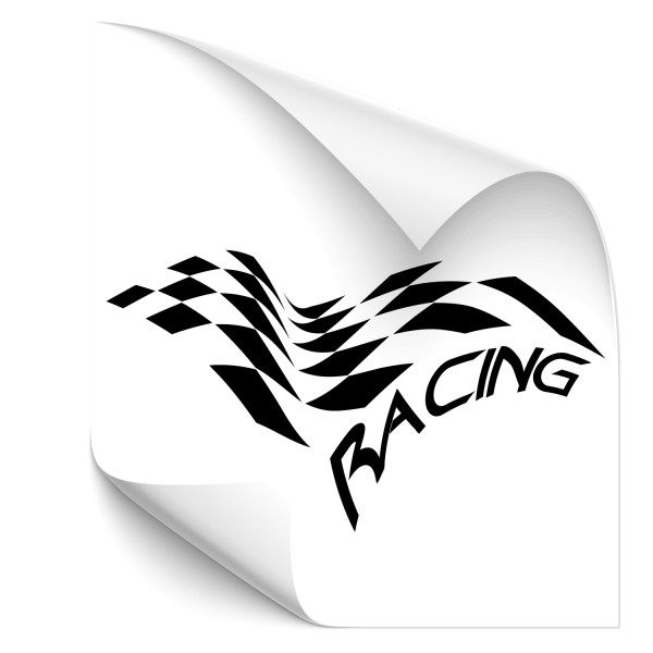 Racing Flag Fahrzeug Tattoo - Kategorie Shop