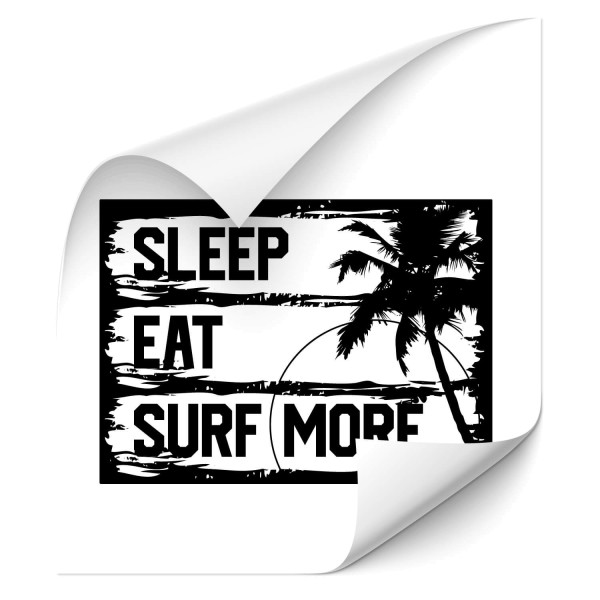 Sleep Eat Surf - wandtattoo