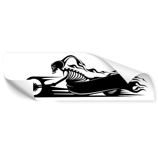 Skull motorcyclist Auto Tattoo - wandtattoo