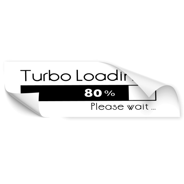 Turbo Loading Fahrzeug Heckaufkleber - Kategorie Shop